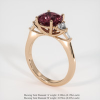 2.86 Ct. Gemstone Ring, 14K Rose Gold 2