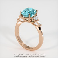 4.81 Ct. Gemstone Ring, 14K Rose Gold 2