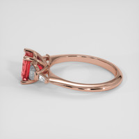 2.03 Ct. Padparadscha Sapphire Ring, 14K Rose Gold 4