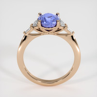 2.57 Ct. Violet Sapphire Ring, 14K Rose Gold 3