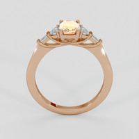 1.10 Ct. Padparadscha Sapphire Ring, 14K Rose Gold 3