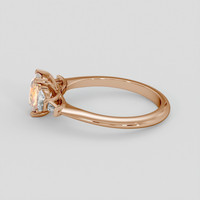 1.10 Ct. Padparadscha Sapphire Ring, 14K Rose Gold 4