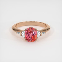 2.04 Ct. Sapphire Ring, 14K Rose Gold 1
