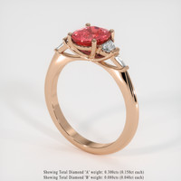 2.04 Ct. Sapphire Ring, 14K Rose Gold 2