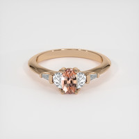 0.59 Ct. Sapphire Ring, 14K Rose Gold 1