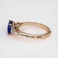 2.10 Ct. Blue Sapphire Ring, 14K Rose Gold 4