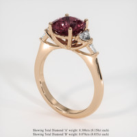 2.86 Ct. Gemstone Ring, 18K Rose Gold 2