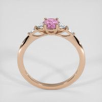 1.09 Ct. Purplish Pink Spinel Ring, 18K Rose Gold 3