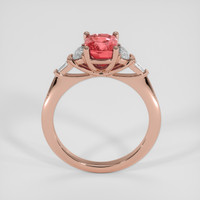 2.03 Ct. Padparadscha Sapphire Ring, 18K Rose Gold 3