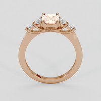 1.05 Ct. Padparadscha Sapphire Ring, 18K Rose Gold 3
