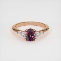 1.52 Ct. Bi Color Sapphire Ring, 18K Rose Gold 1