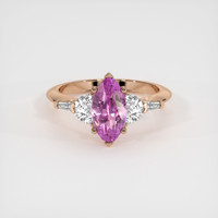 1.65 Ct. Sapphire Ring, 18K Rose Gold 1