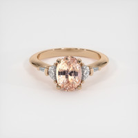 2.50 Ct. Sapphire Ring, 18K Rose Gold 1