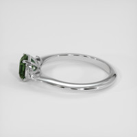 1.59 Ct. Green Sapphire Ring, Silver 4