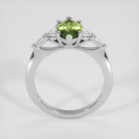 1.30 Ct. Green Sapphire Ring, Silver 3