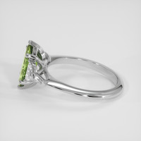 1.30 Ct. Green Sapphire Ring, Silver 4