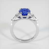 3.34 Ct. Blue Sapphire Ring, 10K White Gold 3