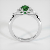 0.72 Ct. Green Chrome Tourmaline Ring, 10K White Gold 3