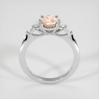 1.84 Ct. Peach Sapphire Ring, 10K White Gold 3