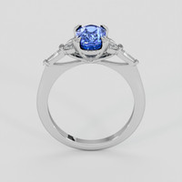 2.89 Ct. Blue Sapphire Ring, 10K White Gold 3