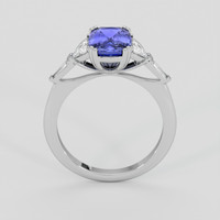 2.83 Ct. Purplish Blue Sapphire Ring, 10K White Gold 3