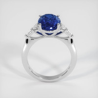 5.02 Ct. Blue Sapphire Ring, 10K White Gold 3