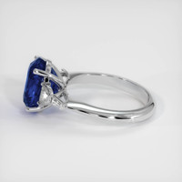 5.02 Ct. Blue Sapphire Ring, 10K White Gold 4
