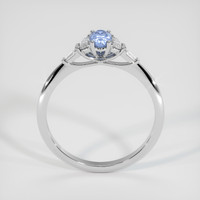 0.61 Ct. Blue Sapphire Ring, 10K White Gold 3