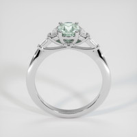 1.07 Ct. Bluish Green Sapphire Ring, 10K White Gold 3