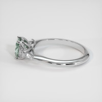 1.07 Ct. Bluish Green Sapphire Ring, 10K White Gold 4