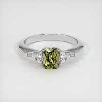 0.88 Ct. Gemstone Ring, 14K White Gold 1