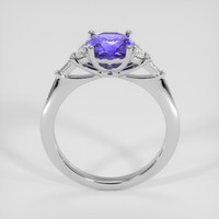 1.51 Ct. Violetish Blue Tanzanite Ring, 14K White Gold 3