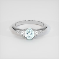 0.74 Ct. Gemstone Ring, 14K White Gold 1