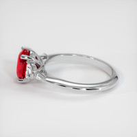 1.22 Ct. Ruby Ring, 14K White Gold 4