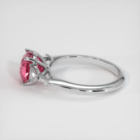 2.40 Ct. Padparadscha Sapphire Ring, 14K White Gold 4