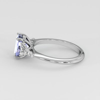 2.48 Ct. Violet Sapphire Ring, 14K White Gold 4