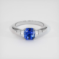 1.50 Ct. Sapphire Ring, 14K White Gold 1