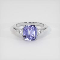 3.68 Ct. Sapphire Ring, 14K White Gold 1