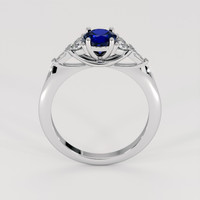 0.82 Ct. Blue Sapphire Ring, 14K White Gold 3