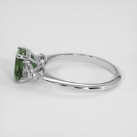 1.88 Ct. Green Sapphire Ring, 14K White Gold 4