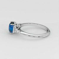 2.71 Ct. Greenish Blue Sapphire Ring, 14K White Gold 4