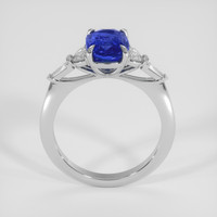 3.02 Ct. Blue Sapphire Ring, 14K White Gold 3