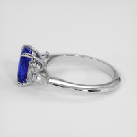 3.02 Ct. Blue Sapphire Ring, 14K White Gold 4