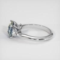 2.83 Ct. Sapphire Ring, 14K White Gold 4