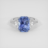 5.12 Ct. Blue Sapphire Ring, 14K White Gold 1