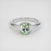 1.12 Ct. Sapphire Ring, 14K White Gold 1