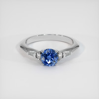 1.16 Ct. Sapphire Ring, 18K White Gold 1