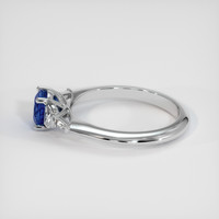 1.16 Ct. Sapphire Ring, 18K White Gold 4