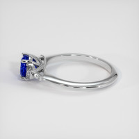 1.31 Ct. Sapphire Ring, 18K White Gold 4