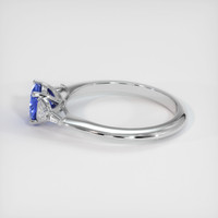 1.28 Ct. Blue Sapphire Ring, 18K White Gold 4